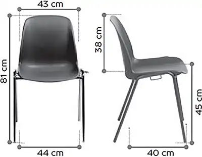 Photo du produit CHAISE CHARLOTTE GIVREE ORANGE PIEDS CHROMES