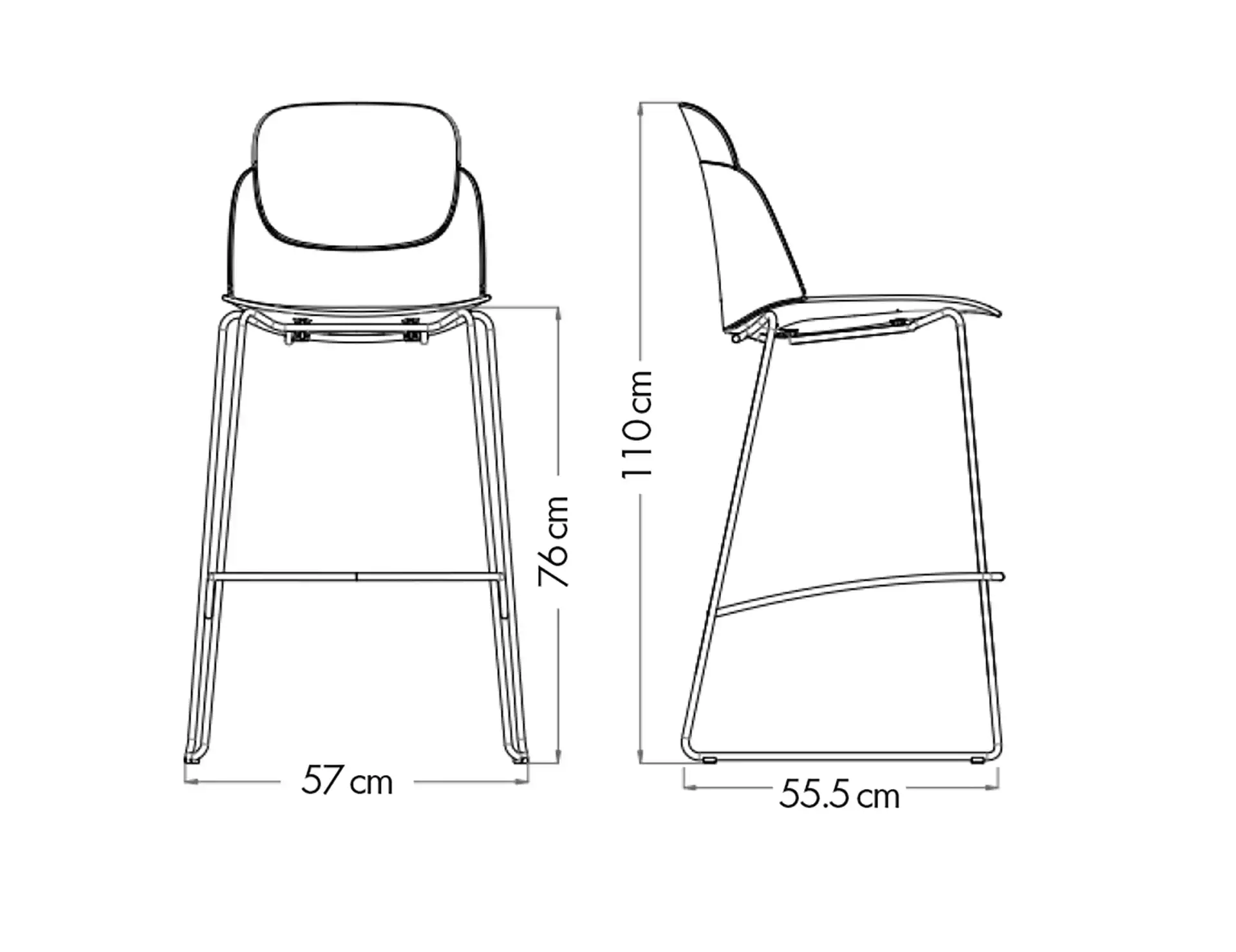 Photo du produit CHAISE HAUTE LOOPS KAKI