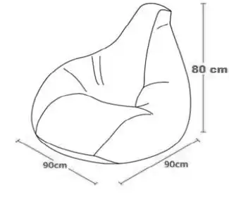 Photo du produit POUF VERANO POIRE JAUNE