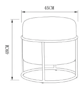 Photo du produit POUF ARCO ROND BLEU