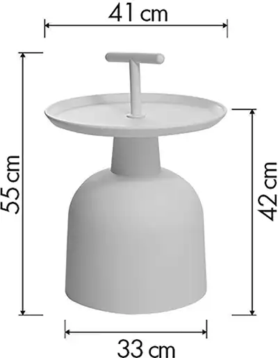 Photo du produit TABLE BASSE ELPHI BLANCHE
