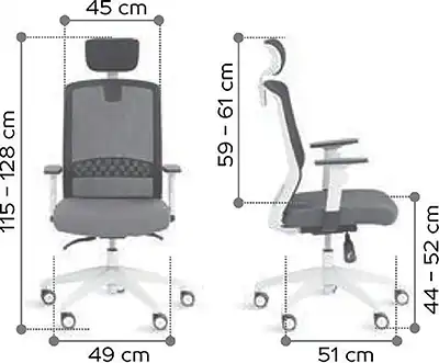 Photo du produit FAUTEUIL SCOTT SYNCHRONE BLEU/NOIR