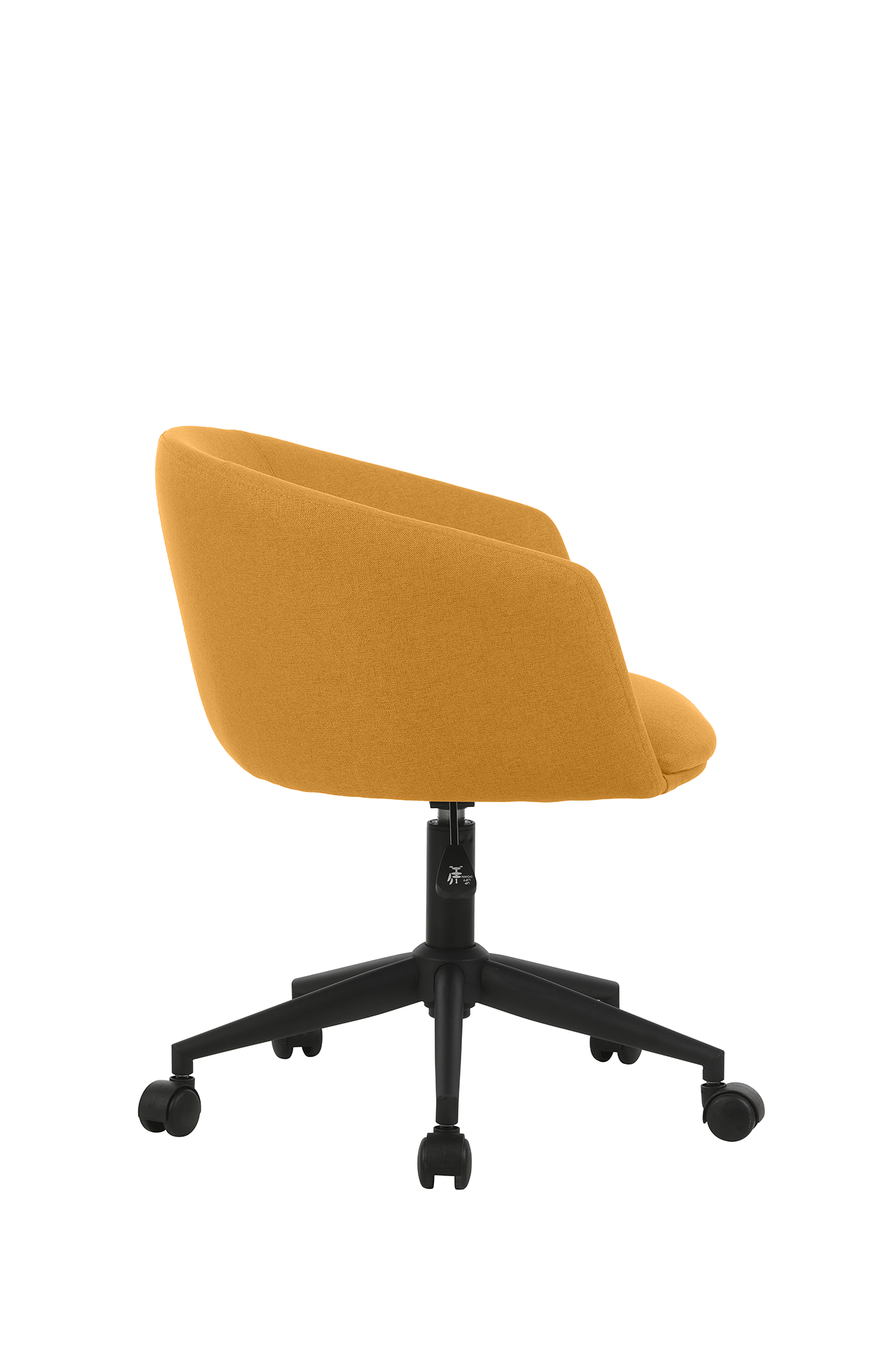 Photo du produit FAUTEUIL TISSU NON FEU ARCO JAUNE SAFRAN PIED ROULETTES