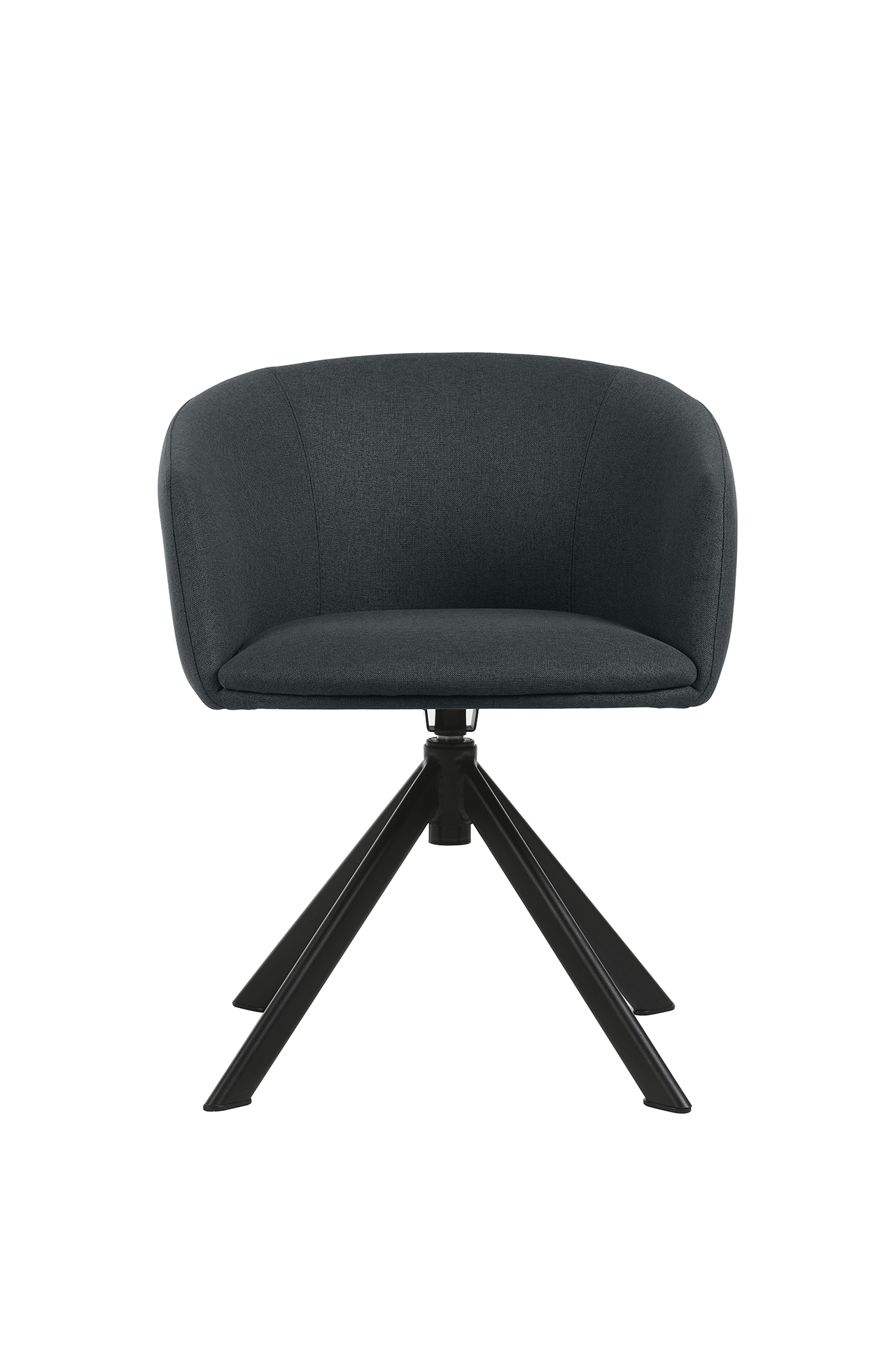 Photo du produit FAUTEUIL TISSU NON FEU ARCO BLEU NUIT PIED PYRAMIDAL