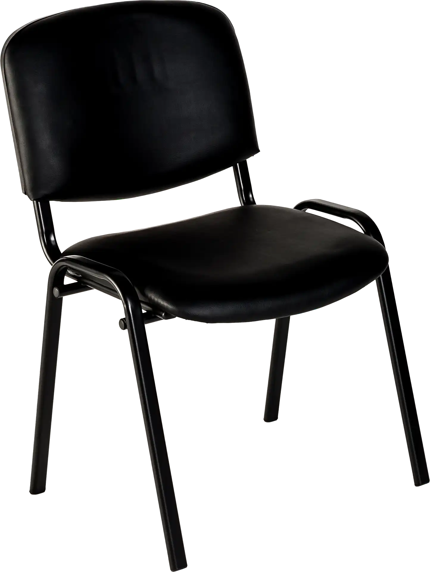 CHAISE VISIMILI NOIRE PIEDS NOIRS