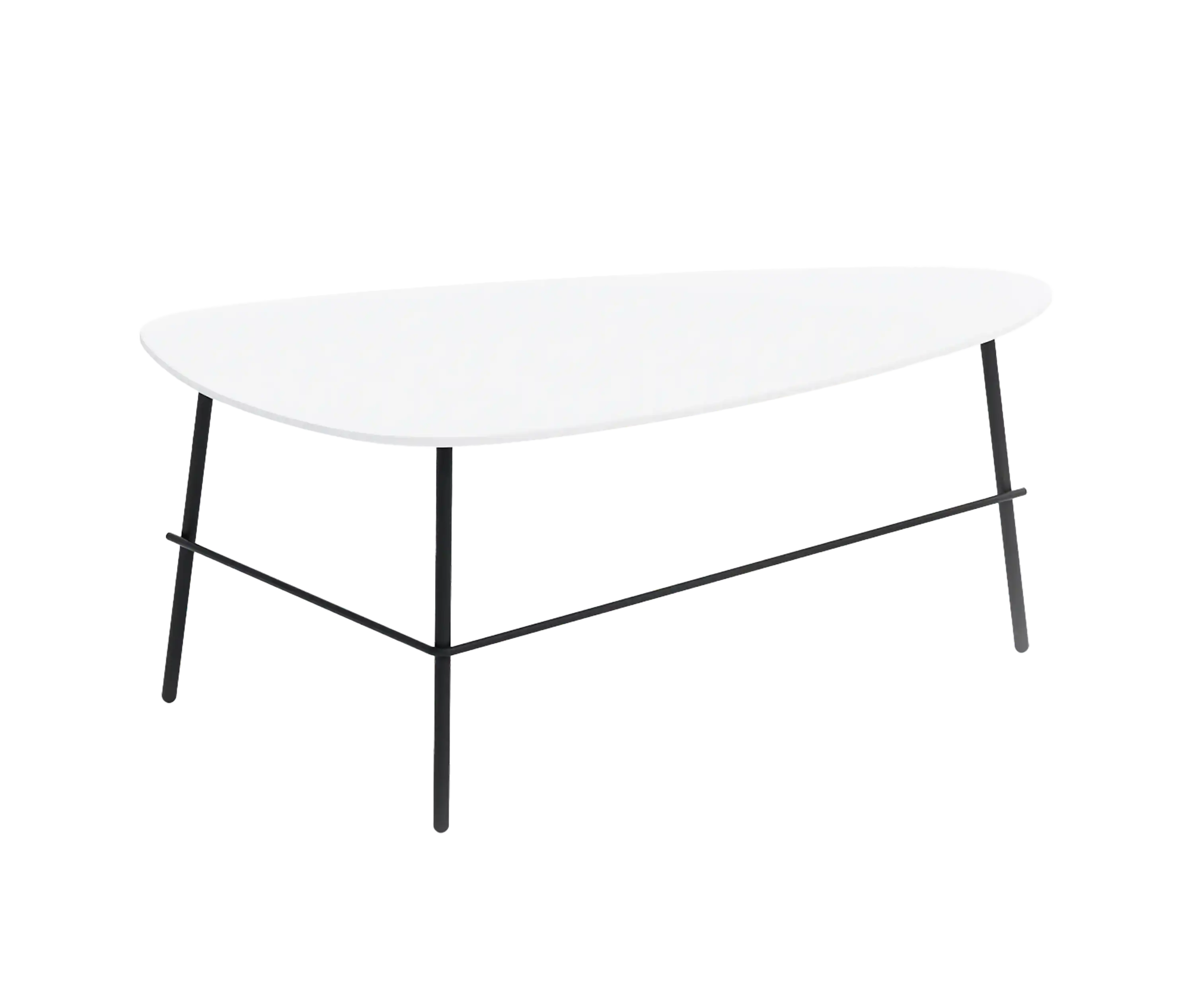 Photo du produit TABLE BASSE ALLONGEE GALET BLANCHE