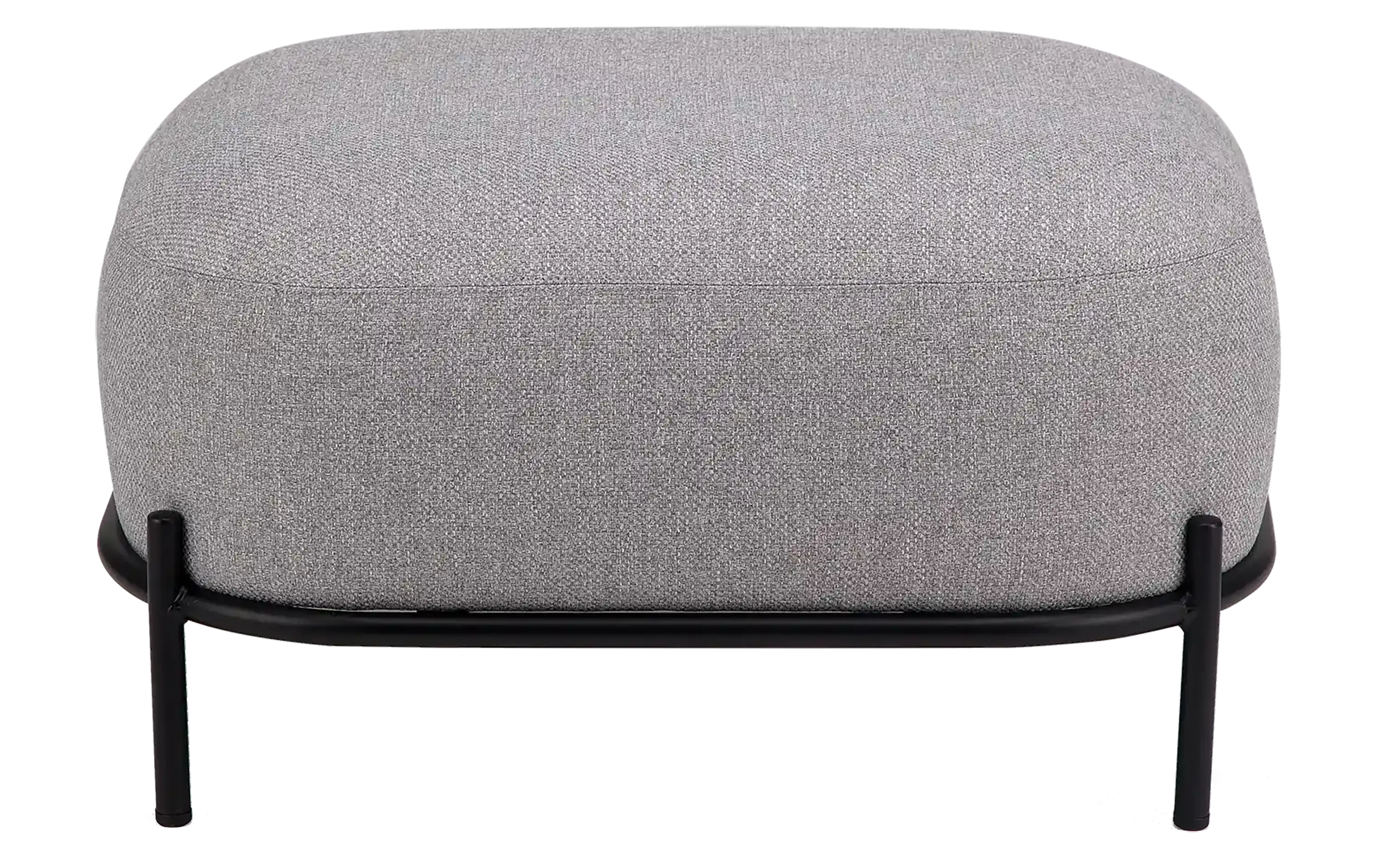 POUF KARRE GRIS FONCE