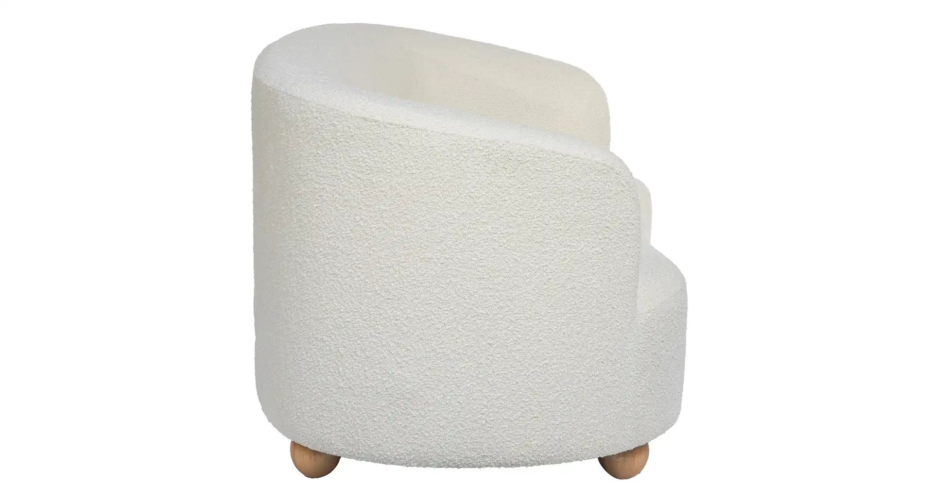 Miniature du produit CANAPE 2 PLACES KURLY BLANC