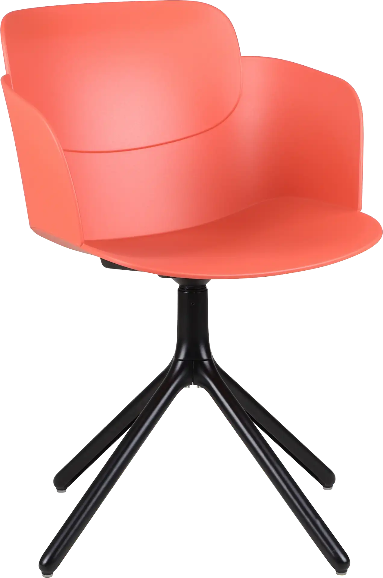 Photo du produit CHAISE LOOPS ROUGE AVEC ACCOUDOIRS PIETEMENT NOIR