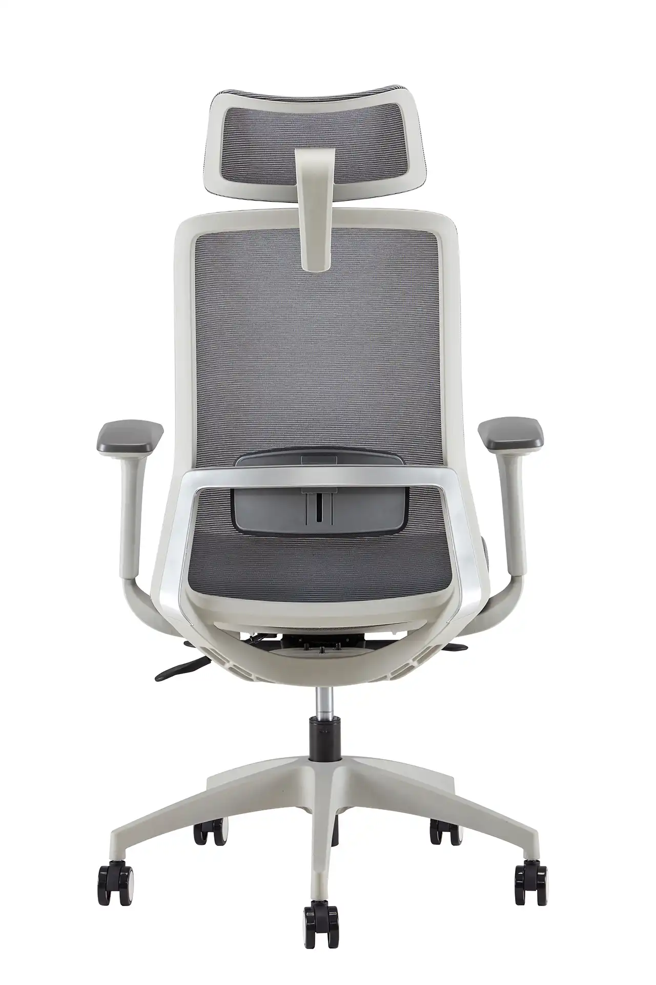 Photo du produit FAUTEUIL POLAR SYNCH CORPS GR/CLAIR, ASS ET DOSS GR, PIEDS NYLON GRIS