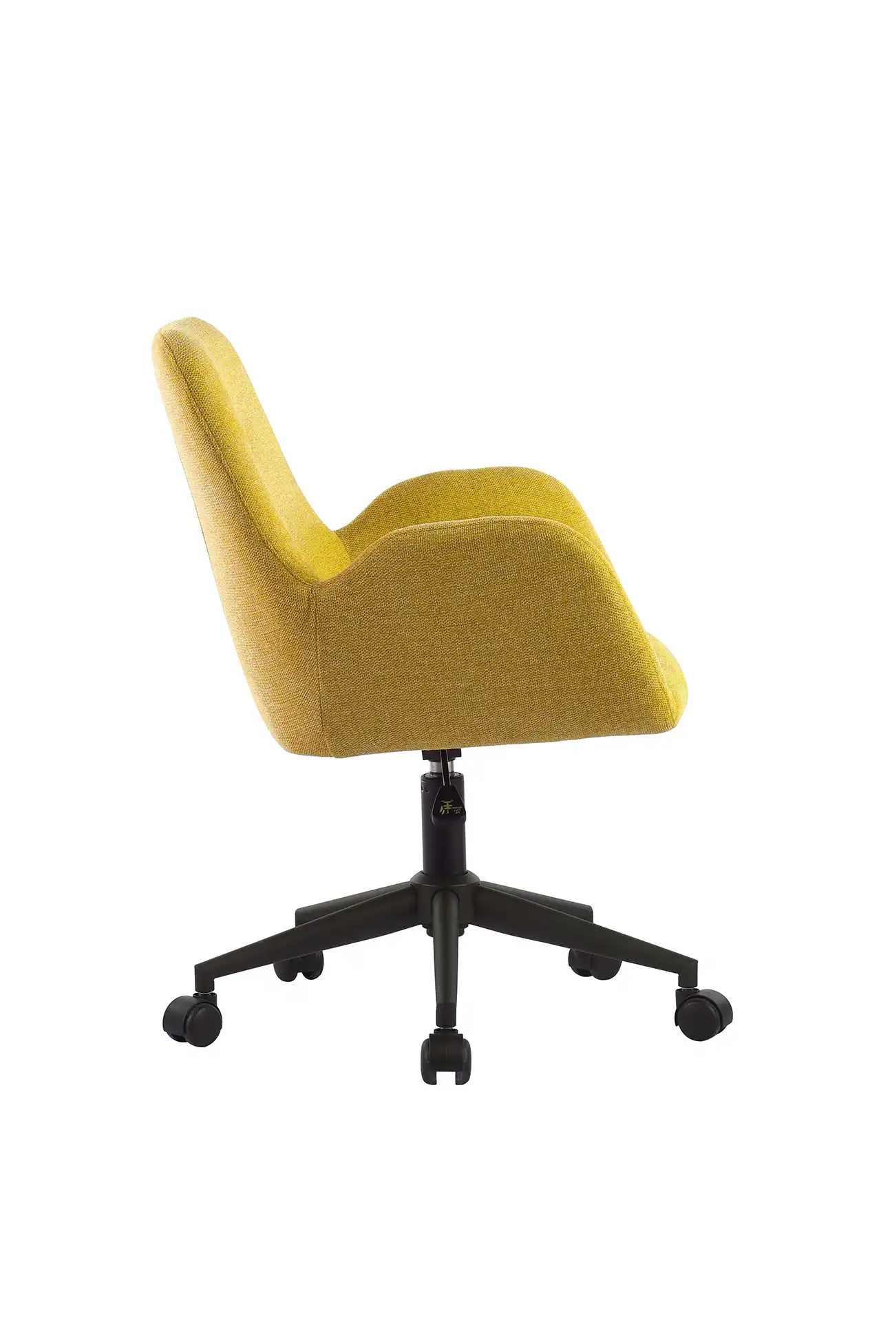 Photo du produit FAUTEUIL TISSU SHINEO JAUNE ROULETTES