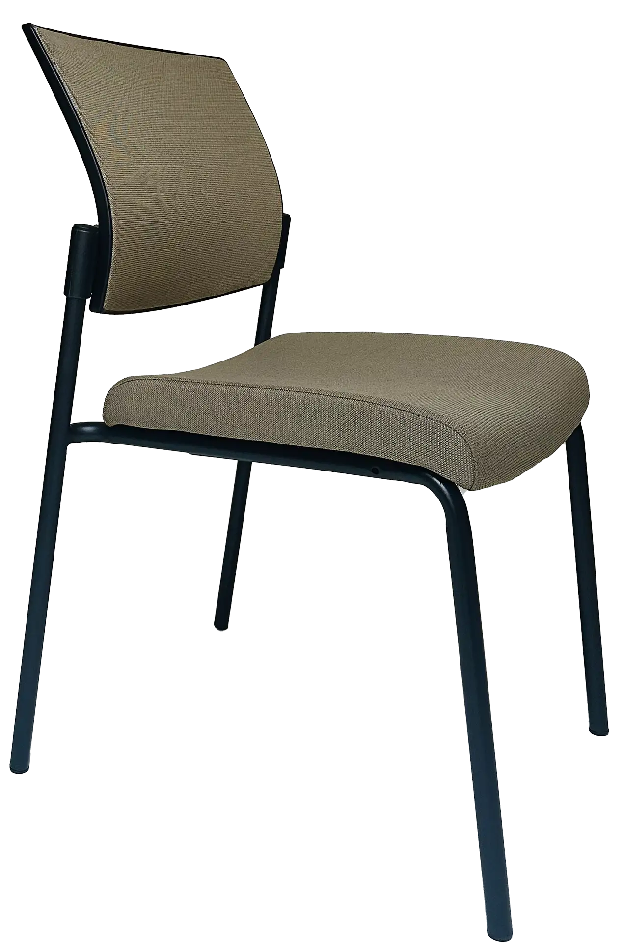 Photo du produit CHAISE SYNERGY ASSISE ET DOSSIER TISSU TAUPE SANS ACCOUDOIRS