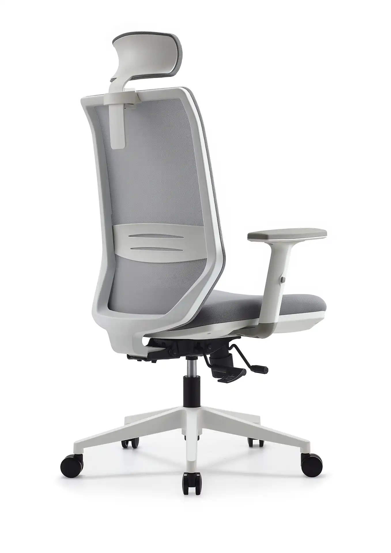 Photo du produit FAUTEUIL ERGONOMIQUE TECSY GRIS STRUCTURE BLANCHE