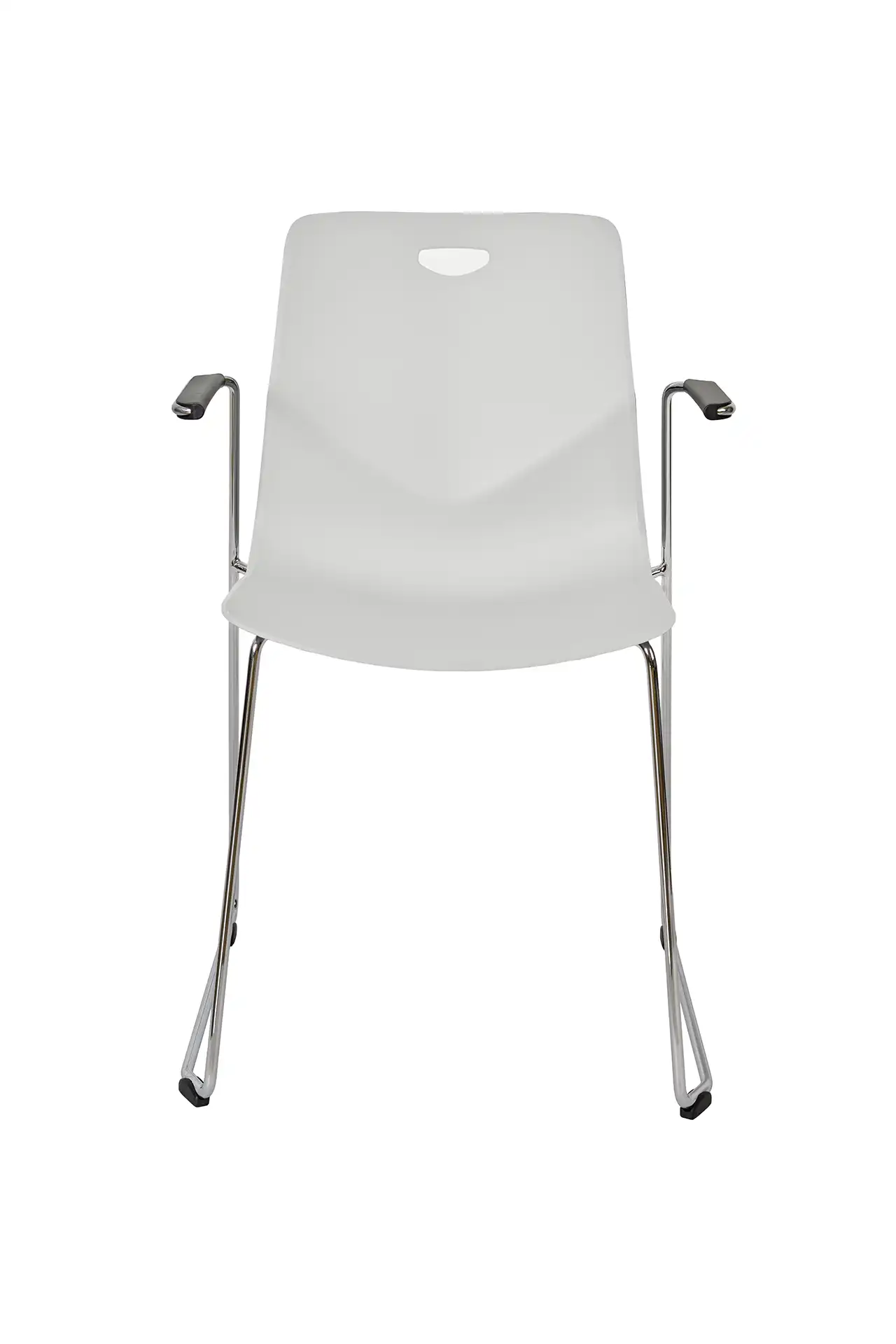 Photo du produit CHAISE TECSEAT BLANCHE PIEDS AVEC ACCOUDOIRS