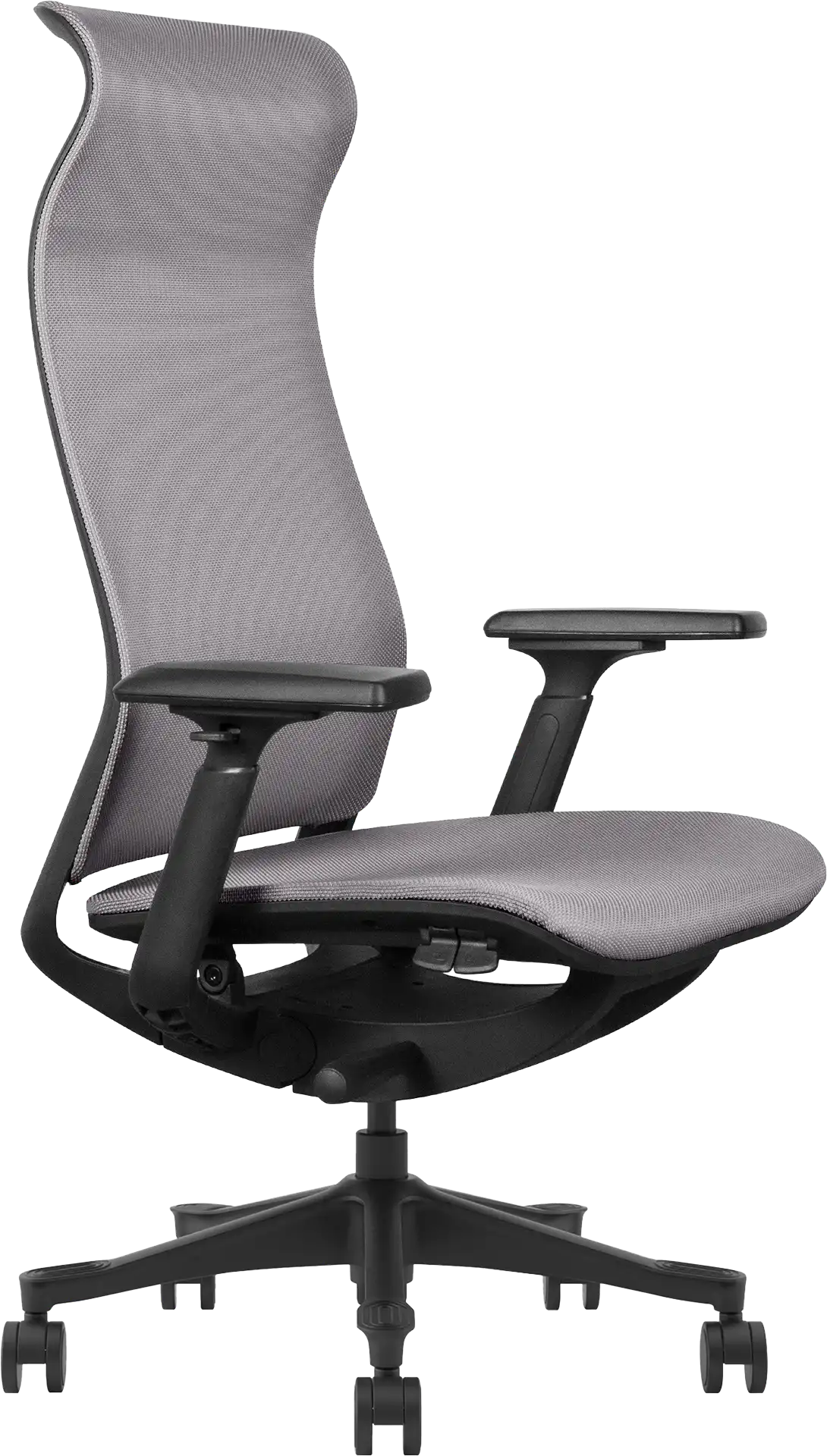 FAUTEUIL WAVE GRIS SRUCTURE NOIRE