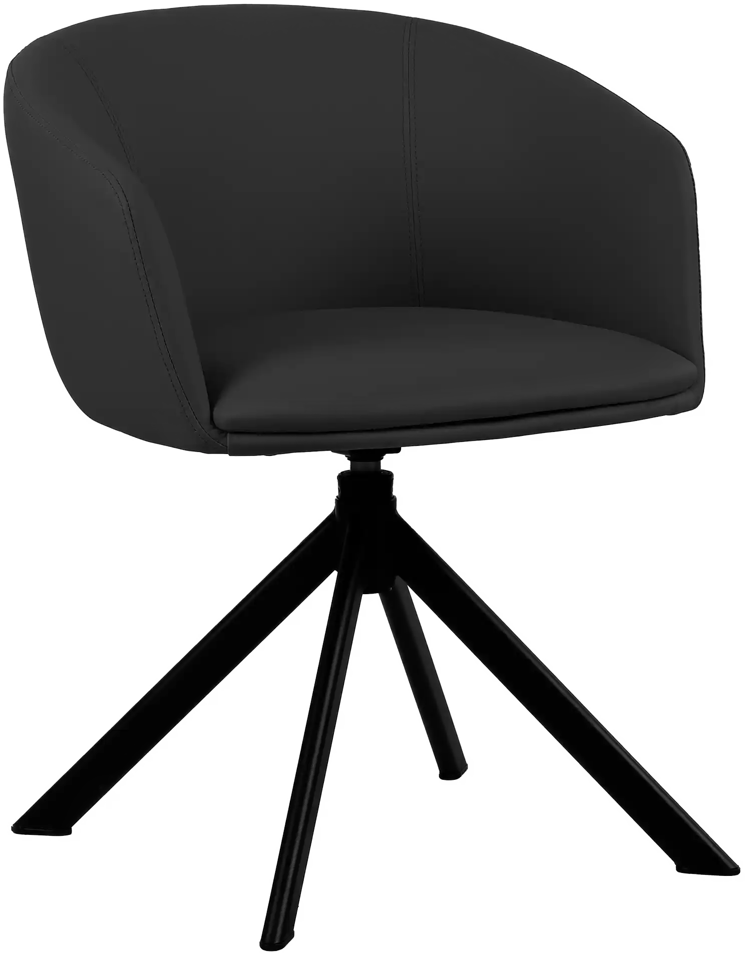 Photo du produit FAUTEUIL ARCO CHIC NOIR PIEDS PYRAMIDAL