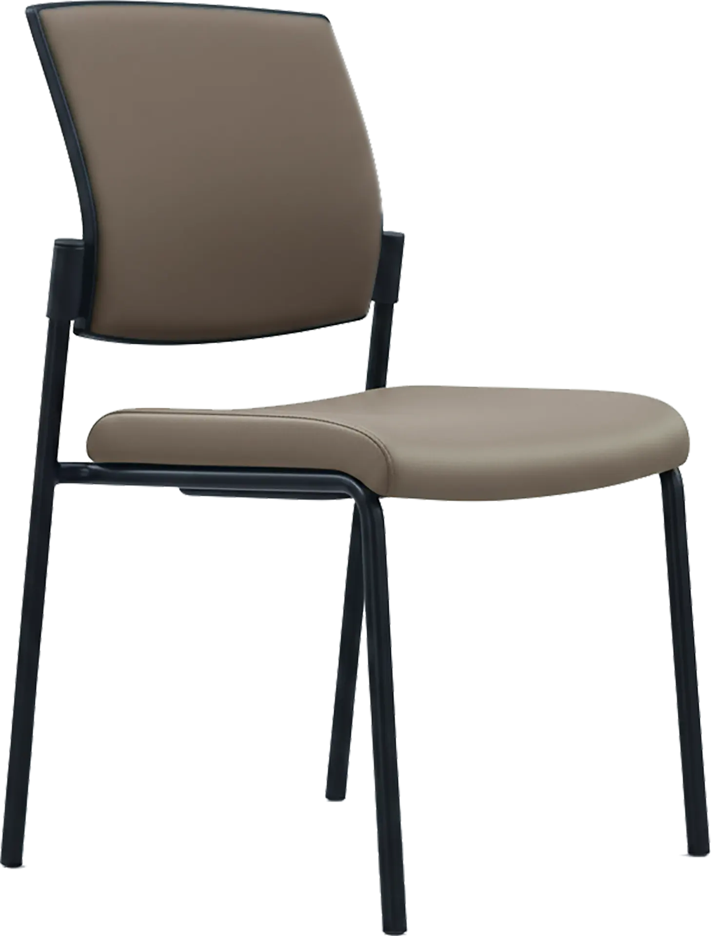 Photo du produit CHAISE SYNERGY ASSISE ET DOSSIER PU TAUPE SANS ACCOUDOIRS